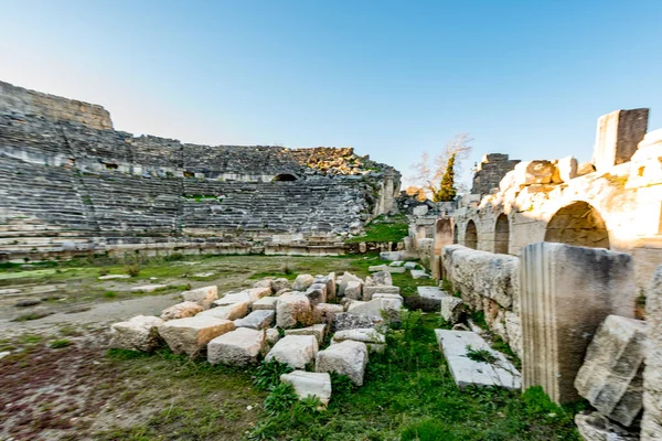 Fethiye Mugla 土耳其 2018年1月30日 土耳其托洛斯古城的废墟 — 图库照片