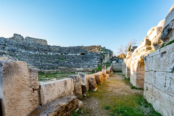Fethiye Mugla Turkiet Januari 2018 Ruinerna Tlos Ancient City Turkiet — Stockfoto