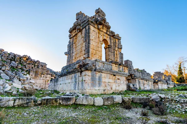 Fethiye Mugla Türkei Januar 2018 Die Ruinen Der Antiken Stadt — Stockfoto