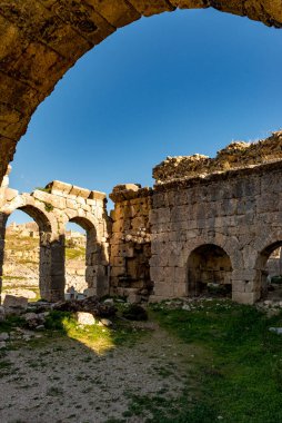 Fethiye, Mugla - Türkiye. 30 Ocak 2018. Tlos Antik Kenti, Türkiye 'nin Harabeleri