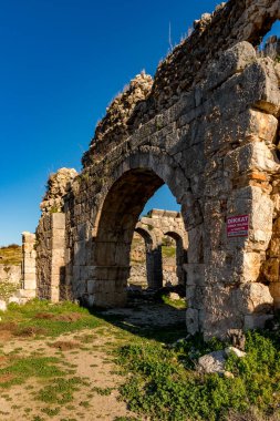 Fethiye, Mugla - Türkiye. 30 Ocak 2018. Tlos Antik Kenti, Türkiye 'nin Harabeleri