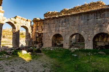 Fethiye, Mugla - Türkiye. 30 Ocak 2018. Tlos Antik Kenti, Türkiye 'nin Harabeleri