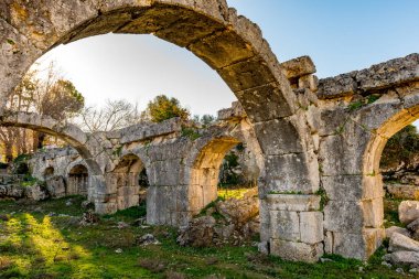 Fethiye, Mugla - Türkiye. 30 Ocak 2018. Tlos Antik Kenti, Türkiye 'nin Harabeleri