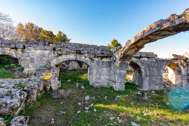 Fethiye, Mugla - Türkiye. 30 Ocak 2018. Tlos Antik Kenti, Türkiye 'nin Harabeleri