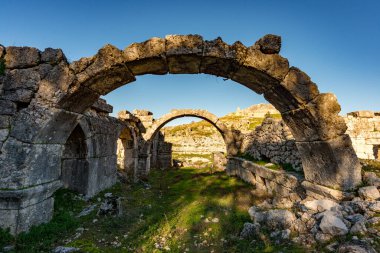 Fethiye, Mugla - Türkiye. 30 Ocak 2018. Tlos Antik Kenti, Türkiye 'nin Harabeleri