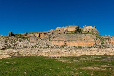Fethiye, Mugla - Türkiye. 30 Ocak 2018. Tlos Antik Kenti, Türkiye 'nin Harabeleri