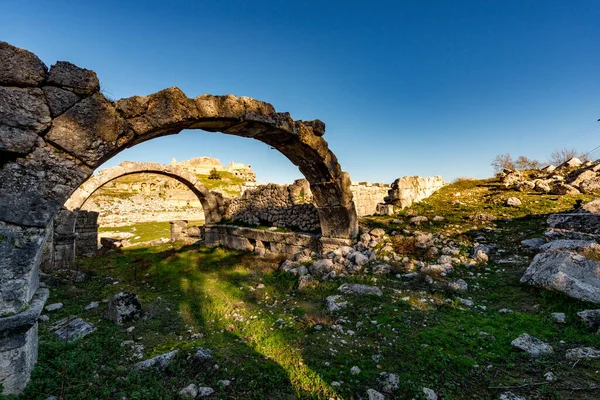 Fethiye Mugla Türkiye Ocak 2018 Tlos Antik Kenti Türkiye Nin — Stok fotoğraf