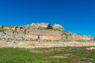 Fethiye, Mugla - Türkiye. 30 Ocak 2018. Tlos Antik Kenti, Türkiye 'nin Harabeleri