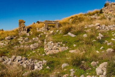 Fethiye, Mugla - Türkiye. 30 Ocak 2018. Tlos Antik Kenti, Türkiye 'nin Harabeleri