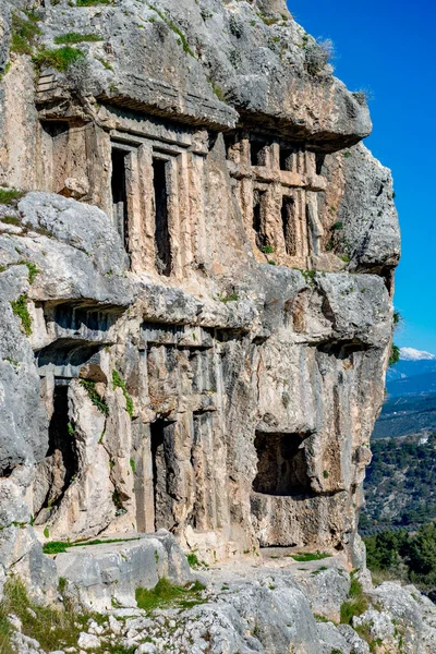 Fethiye Mugla Türkei Januar 2018 Die Ruinen Der Antiken Stadt — Stockfoto