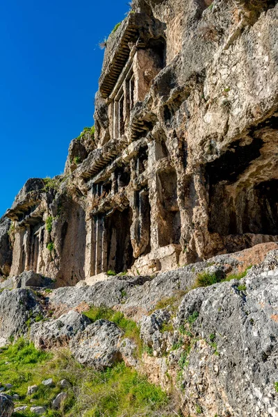 Fethiye Mugla Turquía Enero 2018 Las Ruinas Antigua Ciudad Tlos — Foto de Stock