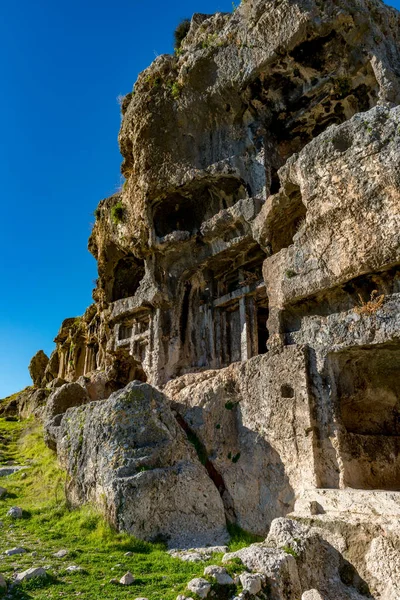 Fethiye Mugla Turquie Janvier 2018 Les Ruines Ville Antique Tlos — Photo