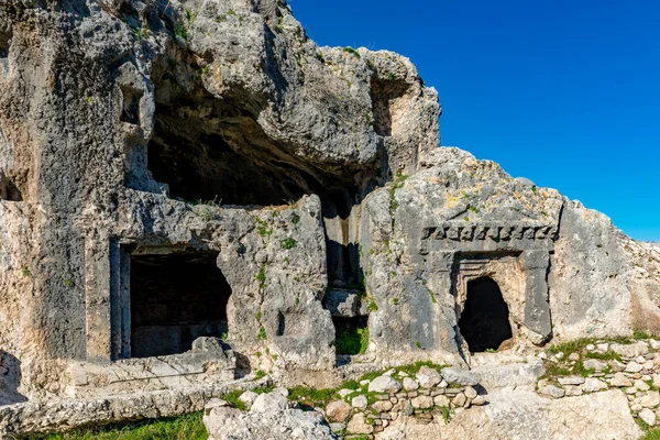 Fethiye, Mugla - Türkiye. 30 Ocak 2018. Tlos Antik Kenti, Türkiye 'nin Harabeleri