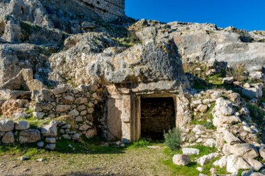 Fethiye, Mugla - Türkiye. 30 Ocak 2018. Tlos Antik Kenti, Türkiye 'nin Harabeleri