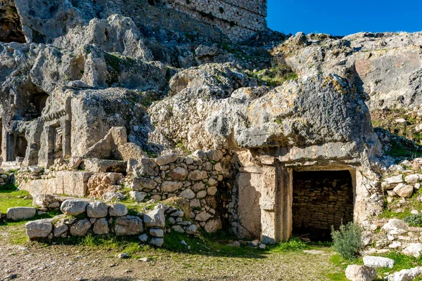 Fethiye, Mugla - Türkiye. 30 Ocak 2018. Tlos Antik Kenti, Türkiye 'nin Harabeleri