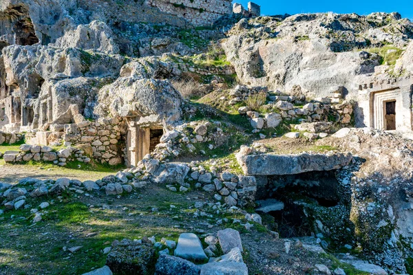 Fethiye Mugla Türkei Januar 2018 Die Ruinen Der Antiken Stadt — Stockfoto