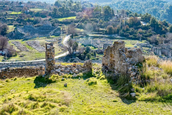 Fethiye Mugla Türkiye Ocak 2018 Tlos Antik Kenti Türkiye Nin — Stok fotoğraf