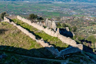 Fethiye, Mugla - Türkiye. 30 Ocak 2018. Tlos Antik Kenti, Türkiye 'nin Harabeleri
