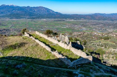 Fethiye, Mugla - Türkiye. 30 Ocak 2018. Tlos Antik Kenti, Türkiye 'nin Harabeleri