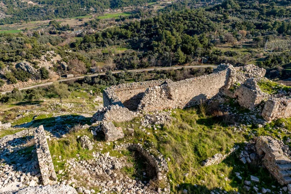 Fethiye Mugla Turquía Enero 2018 Las Ruinas Antigua Ciudad Tlos — Foto de Stock