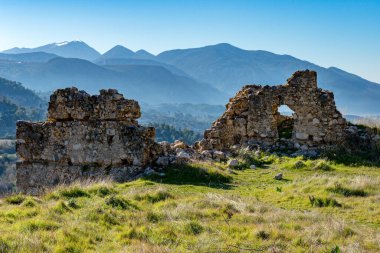 Fethiye, Mugla - Türkiye. 30 Ocak 2018. Tlos Antik Kenti, Türkiye 'nin Harabeleri