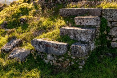 Fethiye, Mugla - Türkiye. 30 Ocak 2018. Tlos Antik Kenti, Türkiye 'nin Harabeleri
