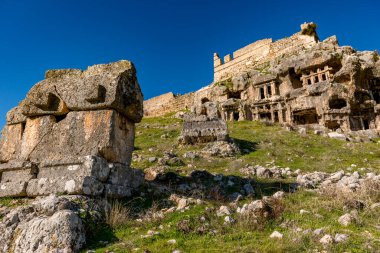 Fethiye, Mugla - Türkiye. 30 Ocak 2018. Tlos Antik Kenti, Türkiye 'nin Harabeleri