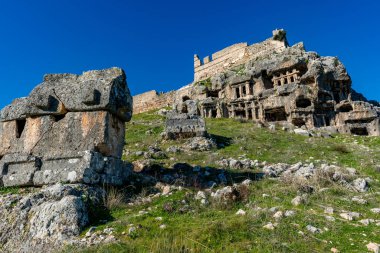 Fethiye, Mugla - Türkiye. 30 Ocak 2018. Tlos Antik Kenti, Türkiye 'nin Harabeleri