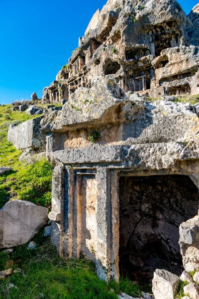 Fethiye Mugla Türkei Januar 2018 Die Ruinen Der Antiken Stadt — Stockfoto