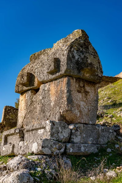 Fethiye Mugla Turkije Januari 2018 Ruïnes Van Tlos Ancient City — Stockfoto