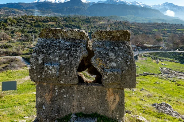 Fethiye Mugla Türkiye Ocak 2018 Tlos Antik Kenti Türkiye Nin — Stok fotoğraf