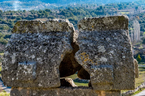 Fethiye Mugla Turquía Enero 2018 Las Ruinas Antigua Ciudad Tlos —  Fotos de Stock