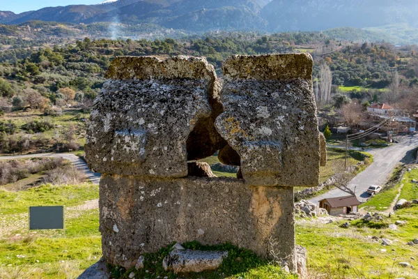 Fethiye Mugla Turquía Enero 2018 Las Ruinas Antigua Ciudad Tlos —  Fotos de Stock