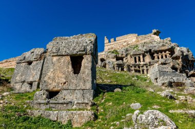 Fethiye, Mugla - Türkiye. 30 Ocak 2018. Tlos Antik Kenti, Türkiye 'nin Harabeleri