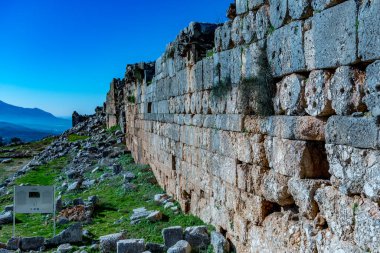 Fethiye, Mugla - Türkiye. 30 Ocak 2018. Tlos Antik Kenti, Türkiye 'nin Harabeleri