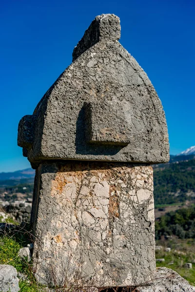 Fethiye Mugla Turquía Enero 2018 Las Ruinas Antigua Ciudad Tlos —  Fotos de Stock