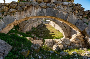 Fethiye, Mugla - Türkiye. 30 Ocak 2018. Tlos Antik Kenti, Türkiye 'nin Harabeleri