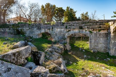 Fethiye, Mugla - Türkiye. 30 Ocak 2018. Tlos Antik Kenti, Türkiye 'nin Harabeleri