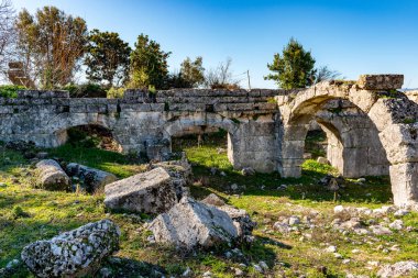 Fethiye, Mugla - Türkiye. 30 Ocak 2018. Tlos Antik Kenti, Türkiye 'nin Harabeleri