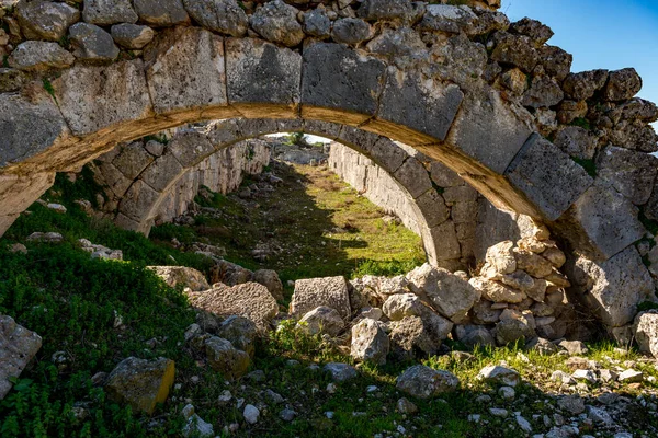 Fethiye, Mugla - Türkiye. 30 Ocak 2018. Tlos Antik Kenti, Türkiye 'nin Harabeleri