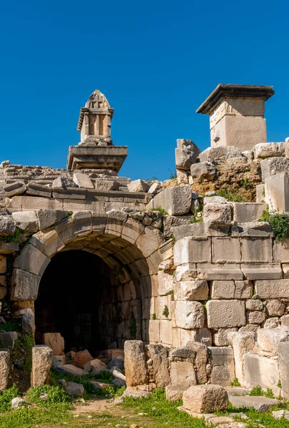 Kas Antalya Turquia Janeiro 2018 Antiga Cidade Xanthos Letoon Xantos — Fotografia de Stock