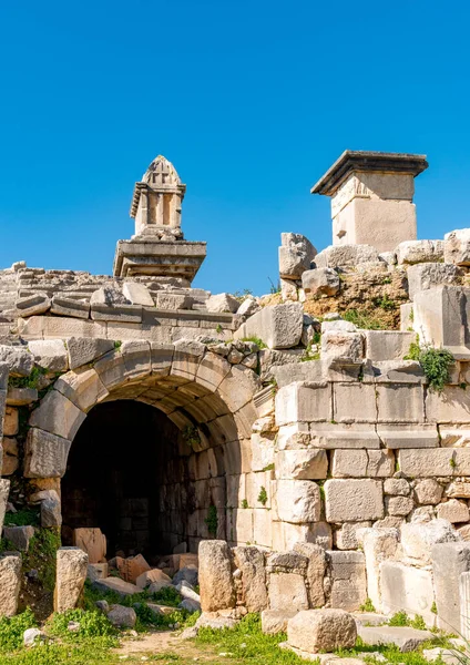 Kas Antalya Turquia Janeiro 2018 Antiga Cidade Xanthos Letoon Xantos — Fotografia de Stock