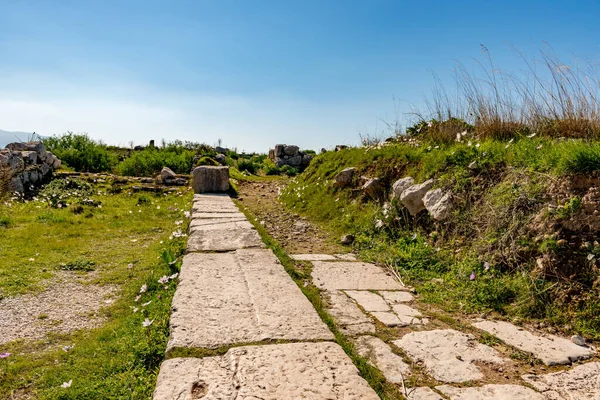 Kas, Antalya - Turkey. January 30, 2018. The ancient city of Xanthos - Letoon (Xantos, Xhantos, Xanths) in Kas, Antalya - Turkey.Became famous by the heroic deeds of its people - not once they burned