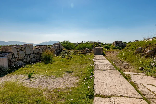 Kas, Antalya - Turkey. January 30, 2018. The ancient city of Xanthos - Letoon (Xantos, Xhantos, Xanths) in Kas, Antalya - Turkey.Became famous by the heroic deeds of its people - not once they burned