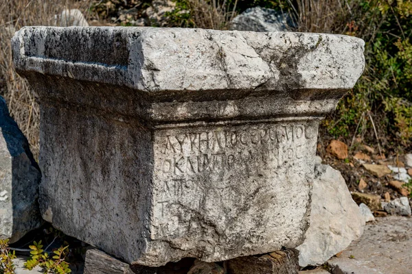 アンタルヤ トルコ 2018年1月30日 Xanthosの古代都市 レトゥーン ザントス ザントス ザントス カスで アンタルヤ — ストック写真