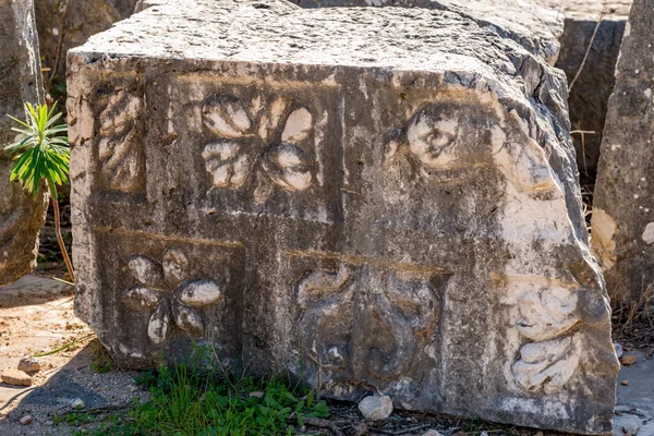 Kas Αττάλεια Τουρκία Ιανουαρίου 2018 Αρχαία Πόλη Ξάνθος Λετούν Ξάντος — Φωτογραφία Αρχείου