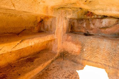 Kas, Antalya - Türkiye. 30 Ocak 2018. Antalya, Kas 'taki antik şehir Xanthos - Letoon (Xantos, Xhantos, Xanths) - Türkiye. 