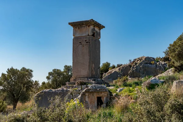 Kas Antalya Törökország 2018 Január Ókori Város Xanthos Letoon Xantos — Stock Fotó