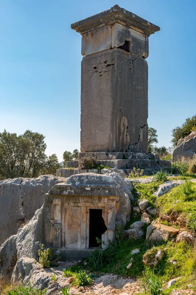 Kas Antalya Turecko Ledna2018 Starobylé Město Xanthos Letoon Xantos Xhantos — Stock fotografie