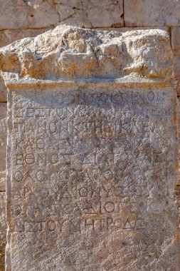 Kas, Antalya - Türkiye. 30 Ocak 2018. Antalya, Kas 'taki Patara Antik Kenti MÖ V yüzyılda kuruldu ve kısa sürede Lycia' nın en büyük limanı haline geldi..